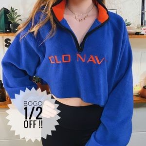 DONATING SOON retro old navy cropped sweatshirt